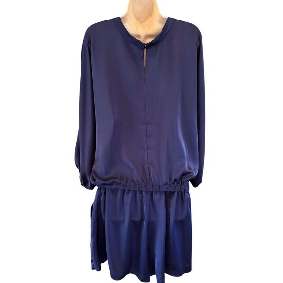 Ramy Brook Diane Long Sleeve Romper in Navy Blue NWT Size Large - Picture 4 of 7